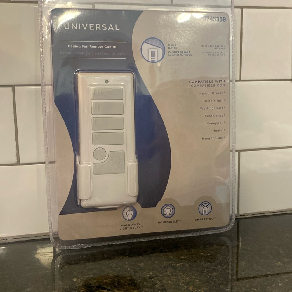 Universal Ceiling Fan Remote Control - Harbor Breeze